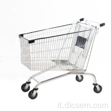 Comodo carrello per lo shopping in acciaio